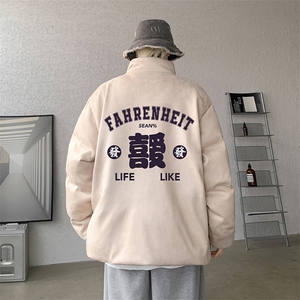 麂皮绒棉衣男大码立领棉袄子男羽绒棉服JM87256-P110图片