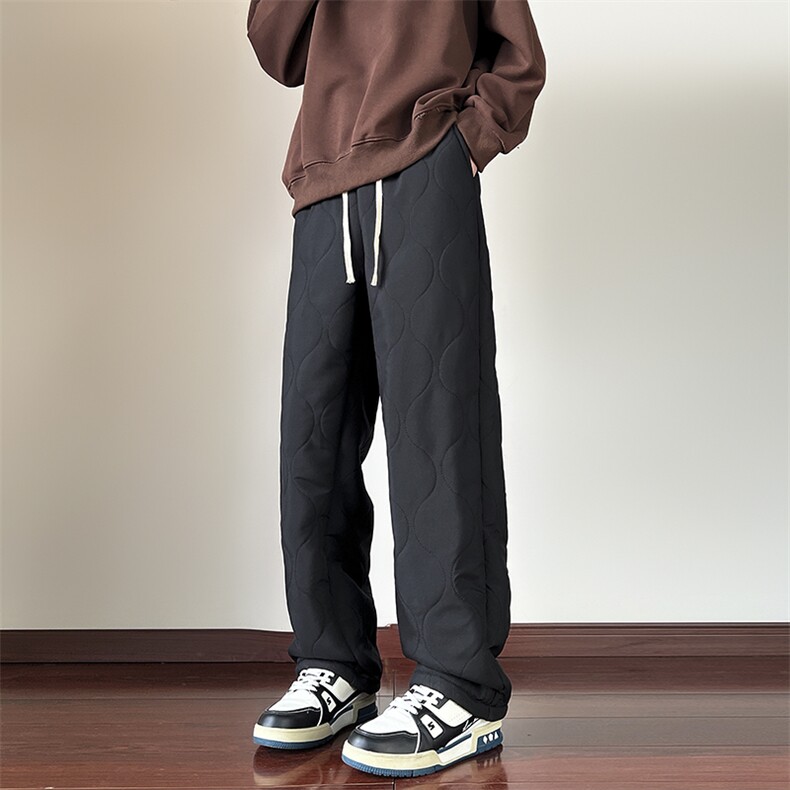 冬装葫芦纹绗线户外防水加绒保暖休闲裤JR1014特P45,男装棉衣,电商C323