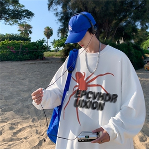 高品质！360克重磅秋季潮牌宽松圆领卫衣FY343 p35加绒p45 控58图片