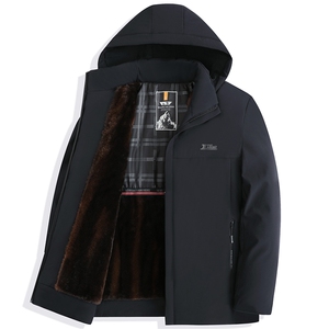 精品货2025男士冬季羽绒棉服中老年加绒加厚派克服男士MY3687-P60图片