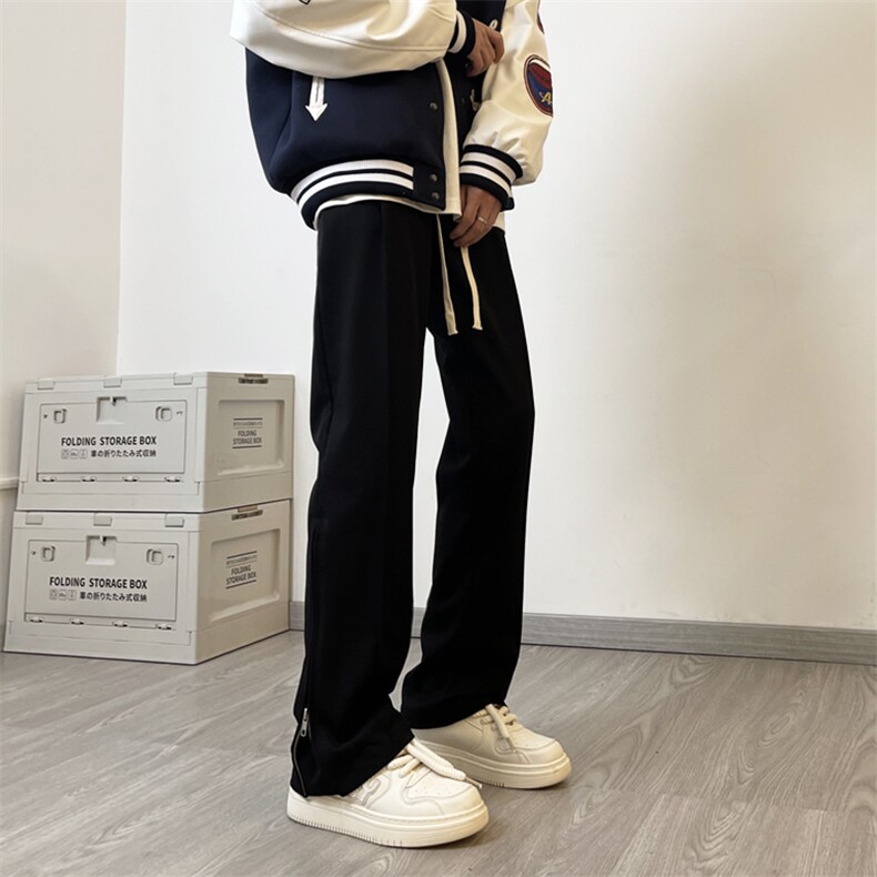 01马吉拉vibe西裤男垂感痞帅休闲直筒拉链西裤XZ211-1-K2303-P50图片