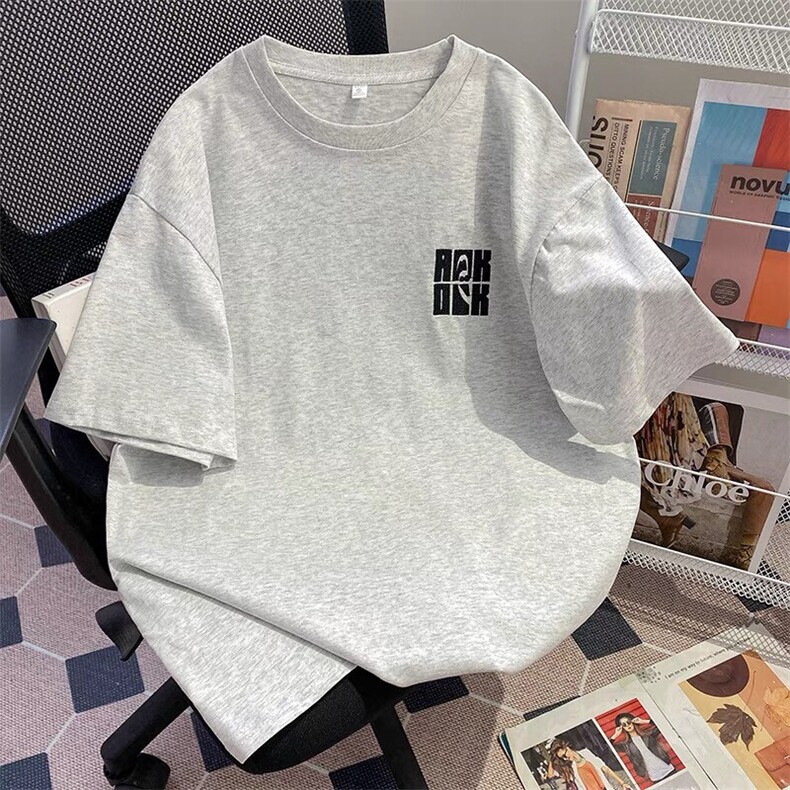 万针全刺绣工艺抖音得物高品质260克重磅纯棉双纱美式高街短袖T恤图片