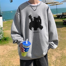 高品质！360克重磅秋季潮牌宽松圆领卫衣FY347p35加绒p45控58，男装卫衣，星座610B-1