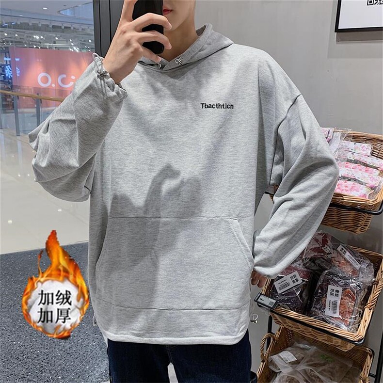 港风chic男生卫衣潮流连帽秋季韩版宽松原宿外套,男装卫衣,星座813-2