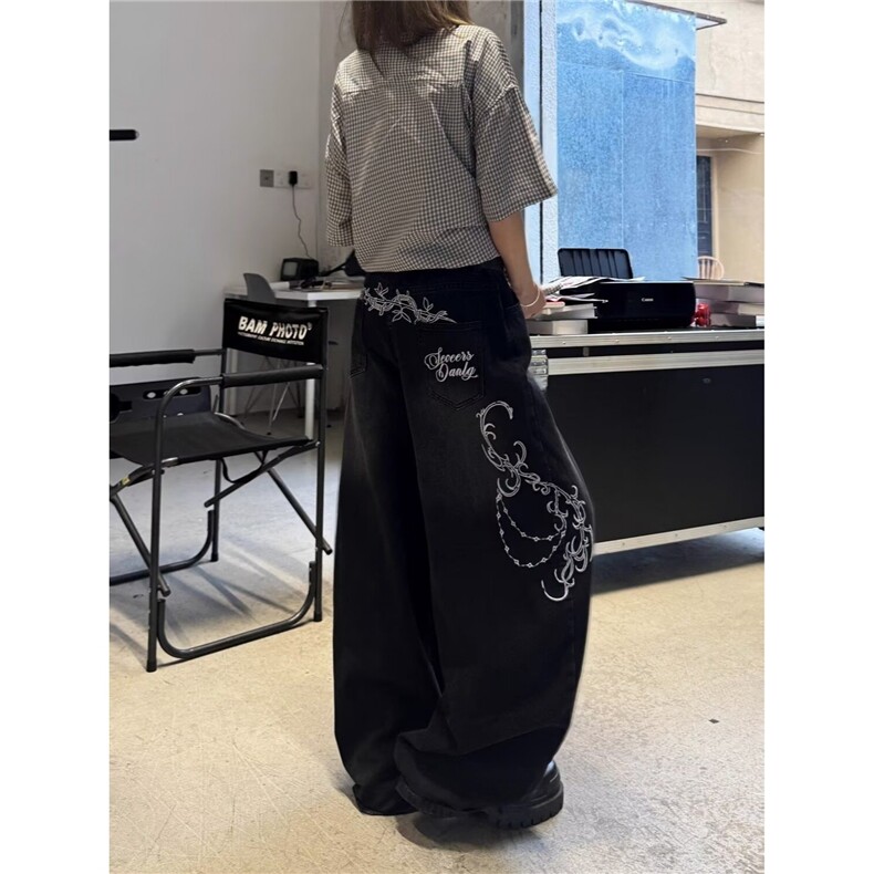 557-P49阔腿裤女秋冬新款高腰慵懒休闲显瘦窄版长裤,男装休闲裤,电商B323A