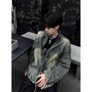【有货】cleanfit水洗做旧短款牛仔外套美式工装夹克JK03CC-特P78图片