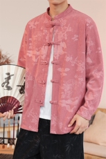 2025秋季新款风盘扣灯芯绒衬衫男士大码帅气上衣CS112-P65，男装衬衫，电商A008