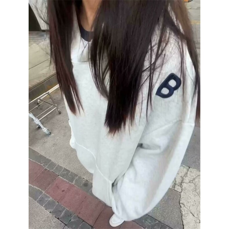 欧美高街字母刺绣连帽卫衣男女潮牌情侣款宽松港风外套LW300-p53,男装卫衣,星座1008