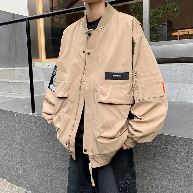 2024春季新款潮牌宽松太空机车服夹克外套 A436-D1212-P78控价108图片