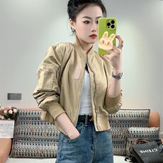 韩系工装休闲百搭短外套女小个子2025新款春装设计感短款夹克上衣，男装夹克，星座1210-1