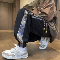 K2388特p35控58加绒P45控68秋冬灯芯绒加绒加厚裤子男小熊提花，男装卫衣，电商D229A