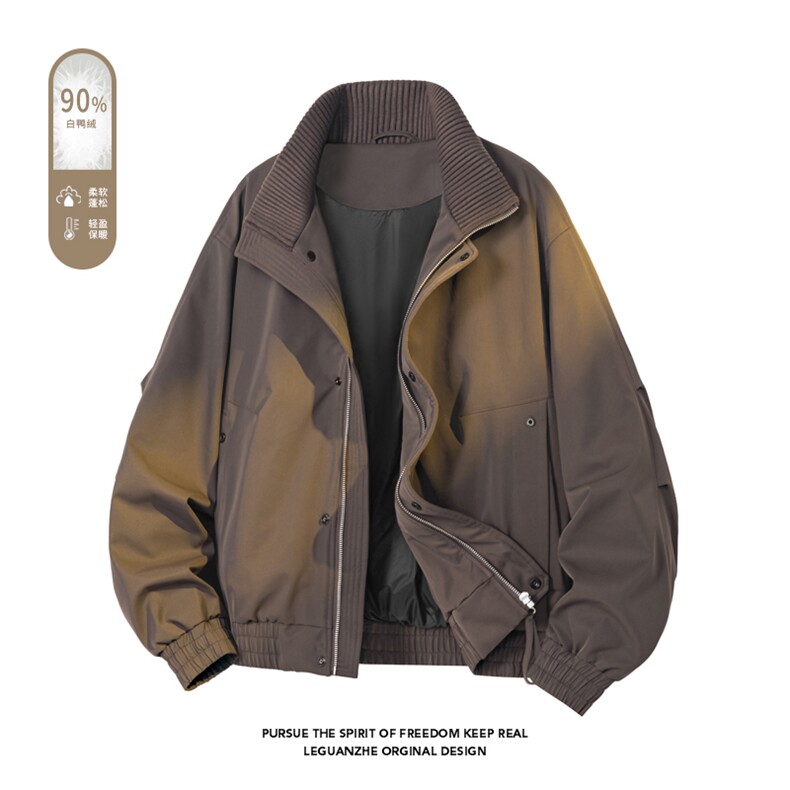 2025冬季新款港风白底大码90%白鸭绒羽绒服M-4X2521-特P249,男装羽绒服,电商A022