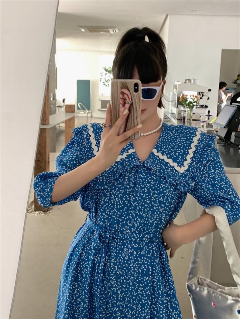 碎花连衣裙，女装连衣裙，大图 DTU