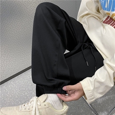 2024新款纯色百搭休闲裤宽松舒适束脚卫裤B315-K23454-p45控58，男装休闲裤，电商B315