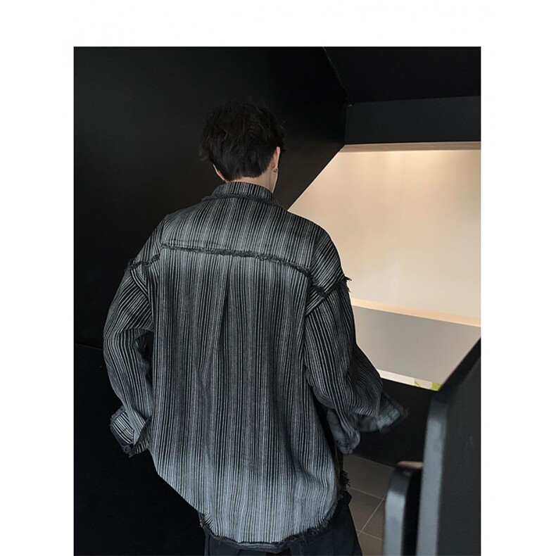 JY366-P66韩版宽松潮流设计感长袖衬衣网图,男装衬衫,星座1501-3