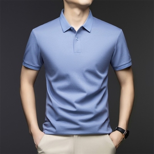 G9608春夏男士新款短袖T恤青年修身翻领体恤休闲打底衫图片