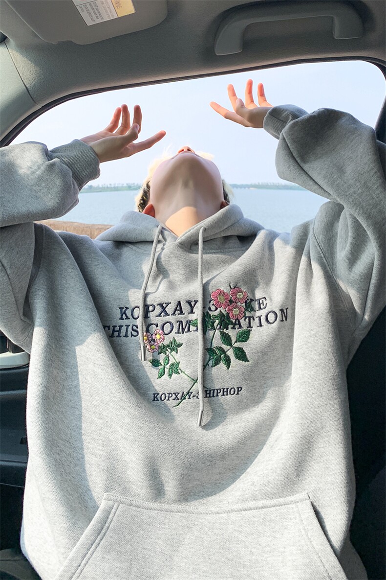 秋冬美式重磅450克连帽卫衣刺绣B208-WY3606-P65控98,男装卫衣,电商B208