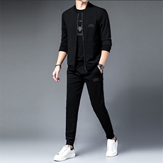 SA9682-3钱塘2020-2中青年男士冬季新款时尚休闲卫衣套装P243，男装休闲套装，钱塘207-2