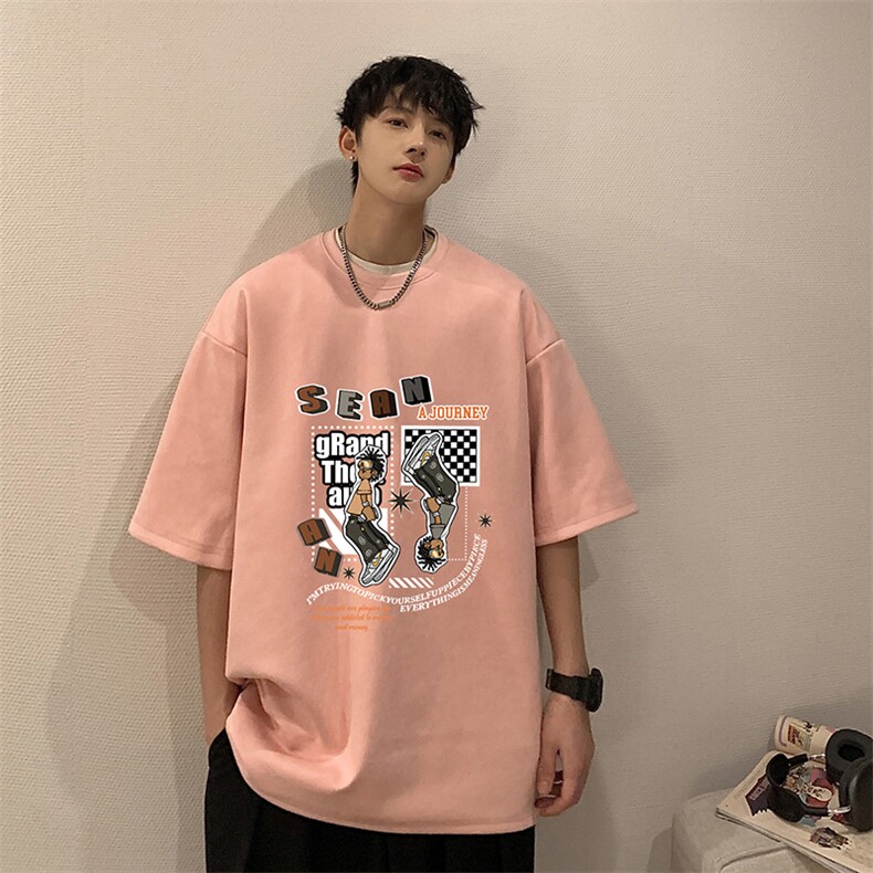 麂皮绒短袖t恤男大码半袖男JD82282-P25,男装T恤,电商A040