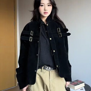 灯芯绒夹克短外套女春秋季气质高级感2025秋冬新款小个子洋气小众图片