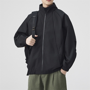 春季新款宽松立领夹克男纯色上衣外套DSA157B-JK7921-特P56图片