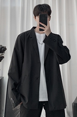 港风免烫正装西服外套高级感帅气韩版帅气休闲小西装男XZ01/P55，男装西服套装，电商D202
