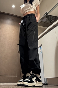 户外防水冲锋裤女 C2347-TP35控价48 春季新品卡扣腰带束脚休闲裤图片