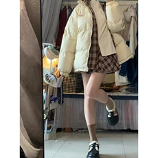 棉服男女冬季假两件宽松面包服加厚潮牌情侣外套2023学生棉袄保暖，男装棉衣，星座218-8