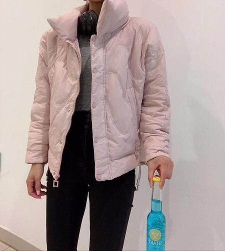 压线立领90羽绒SML，女装，尚映