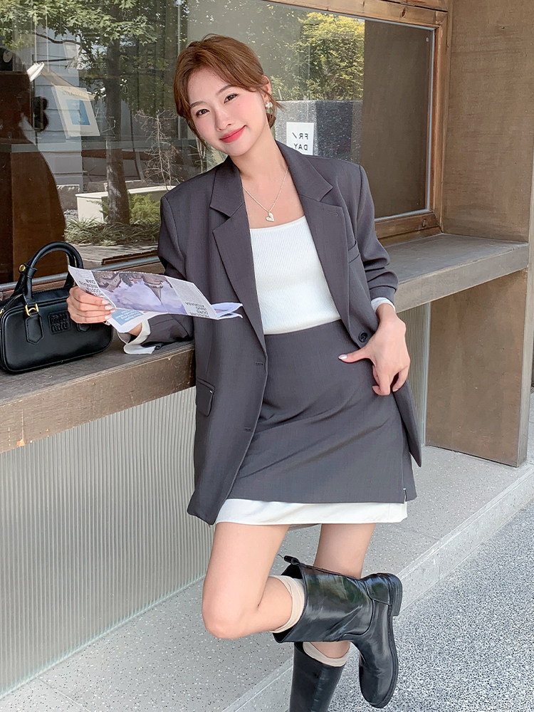 新款 现货！高级感百搭气质西装套装6852-P175-K268图片