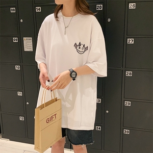 夏季小恶魔印花情侣装三色宽松T恤 A071-5510-P25（控38）图片