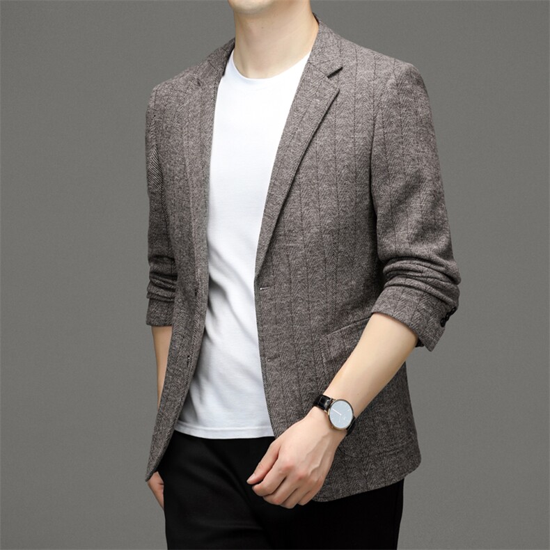 M888-1钱塘2020-2秋季新款中年男士西服商务休闲百搭外套P170,男装西服,钱塘207-2