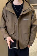 加棉加厚冲锋衣工装连帽夹克男士休闲外套DS-A329-JR2328-P125，男装夹克，电商A329