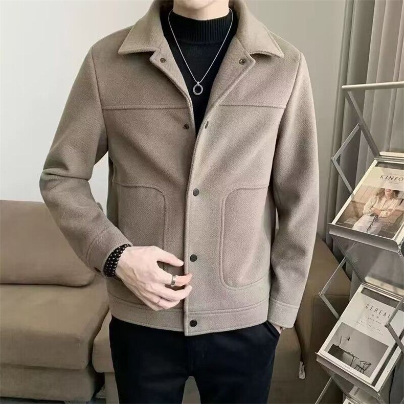 6650翻领新款外穿简约潮厚款标准青春流行百搭ins潮流男长袖夹克,男装夹克,星座308A-1（原309B-1）