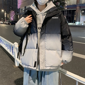 2023新款渐变加厚棉衣宽松外套冬季棉服外立领复古W6191-P88图片