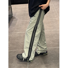 撞色侧条纹夏季薄款休闲裤美式hiphop裤子男小众设计感速干，男装休闲裤，星座1007（原301D）