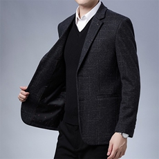 男士西装外套单件西服男上衣休闲薄款2023新款春秋季中年爸爸单西，男装衬衫，电商B212（原钱塘6029）