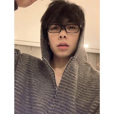 【有货】DA231-特批55新款美式条纹拉链开衫连帽卫衣男女情侣外套，女装短外套，星座603-2