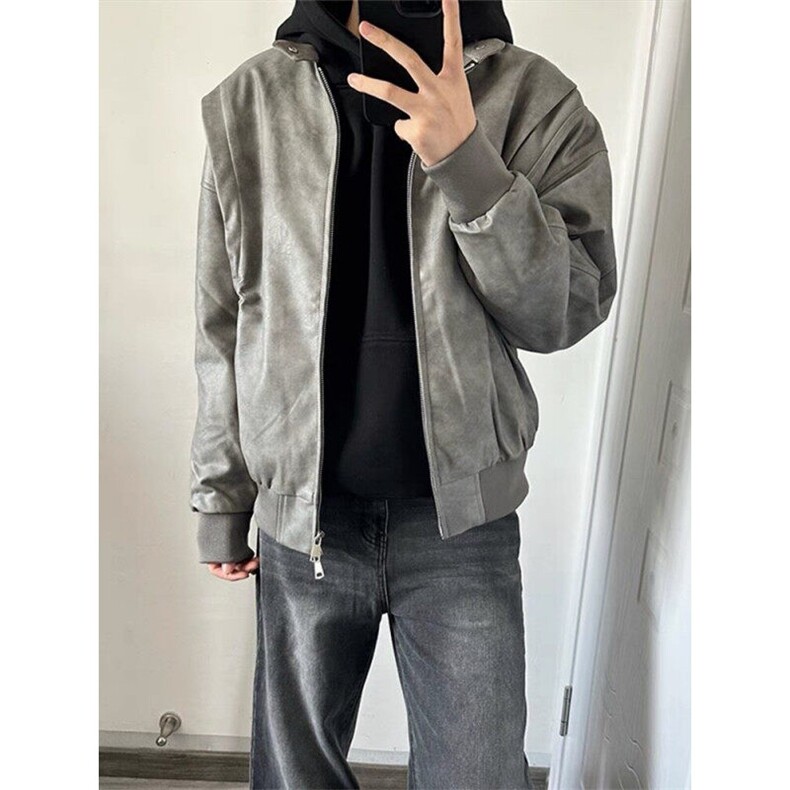 美式复古扎染飞行夹克外套JK0106-P88图片