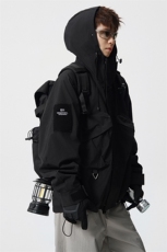 8XL-M特大码冲锋衣防水宽松工装风男夹克外套JK1306P90控118，男装夹克，电商D206-1