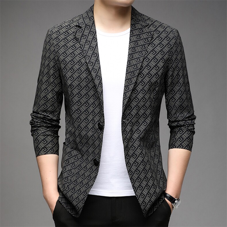 AG1253钱塘2020-3春秋薄款时尚休闲简约中青年男士西服外套P122,男装西服,钱塘207-3