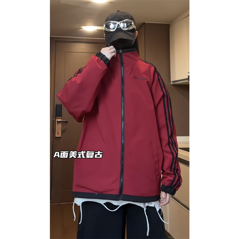 档口视频切片 暴走涵涵双面穿满天星夹克外套冲锋衣J6066-P65图片
