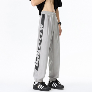 8XL-M特大码冰丝裤子男薄款工装裤美式休闲速干束脚运动裤K970P35图片