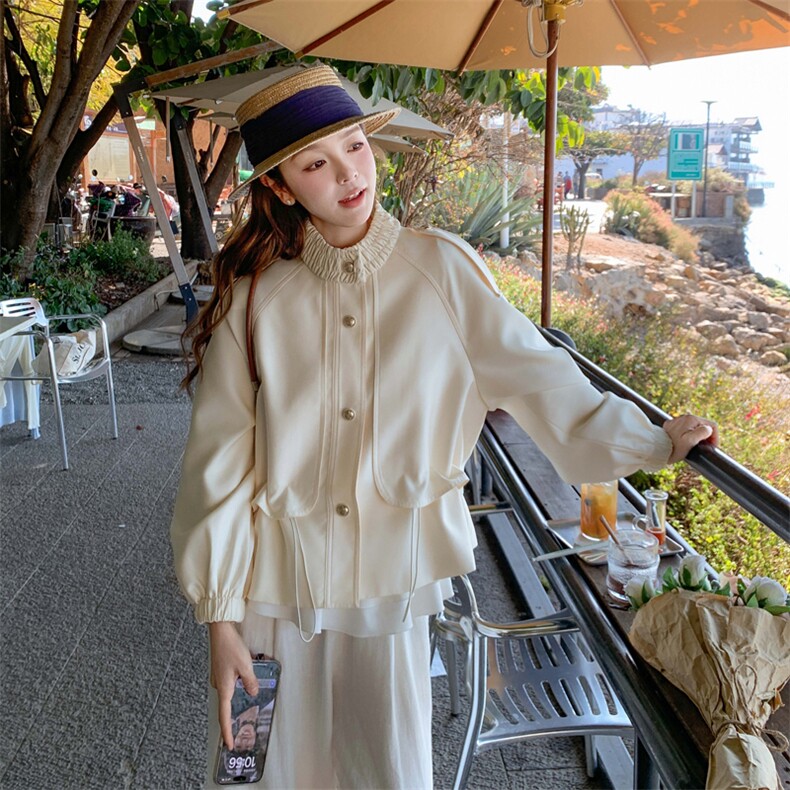 现货高转化春秋装新款设计感轻奢小香风外套女潮182-8611P155K238,女装短外套,浙宝182A
