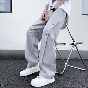冲锋裤男士夏季美式高街vibe机能工装裤子微喇休闲长裤9分裤X1398图片