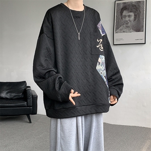 现货 WY10063-P45 控78 春季新款高品质百搭小熊大码卫衣图片