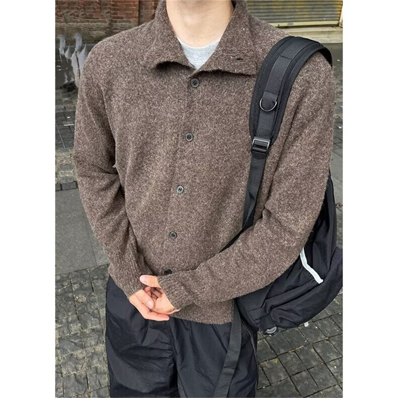 ins长袖开衫毛衣流行新款文艺潮流原宿日系简约慵懒气质M5611，男装针织衫/毛衣，星座1116A（原606A-3）