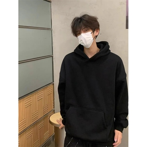 无帽绳版 抖音得物高品质二开 25秋冬全棉美式连帽卫衣MWS88图片