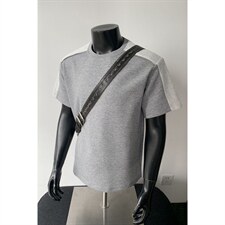 2026夏季新款拼接270g华棉复古短袖T恤男DT6260特P25建议零售价68，男装T恤，电商A001