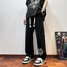 k1076-p48-控68现货宽松拉链cleanfit牛仔裤马丁靴黑暗，男装牛仔裤，星座116